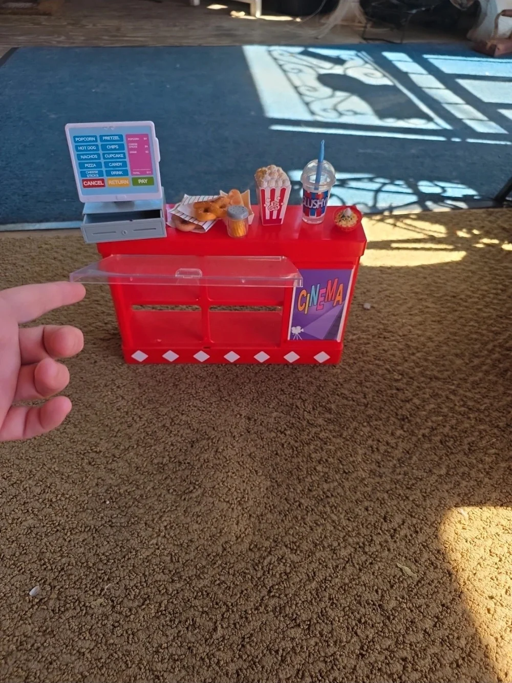 Red Cinema Snack Counter Playset - Kids Role Play